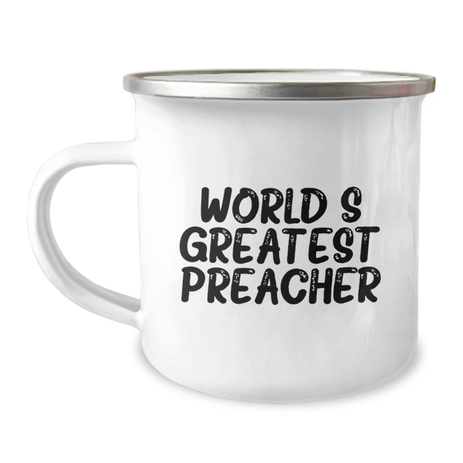 Funny World's Greatest Preacher Camping Mug for Mom's Unique Gifts from Family - Image 1