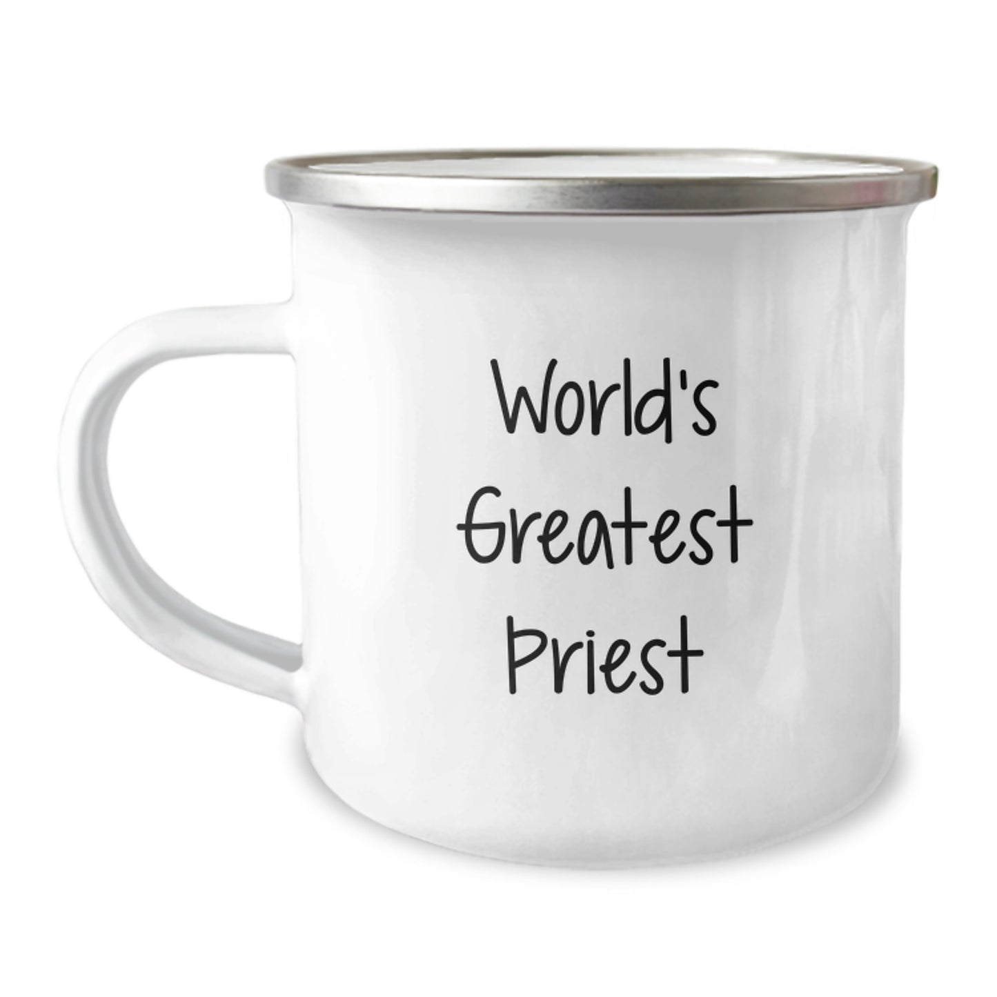 Funny Priest Gifts from Men for the World's Greatest Priest Camping Mug on Valentine's - Image 1