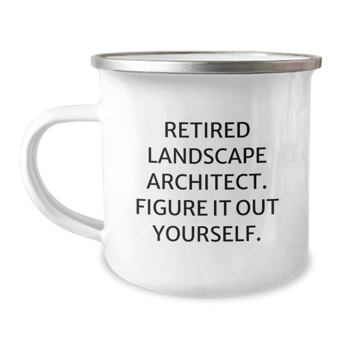 Funny Landscape Architect Gifts for Men, Unique Graduation Unique Gifts from Family to Landscape Architect, Camping Mug Quote Retired Landscape Architect. Figure It Out Yourself. - Image 1