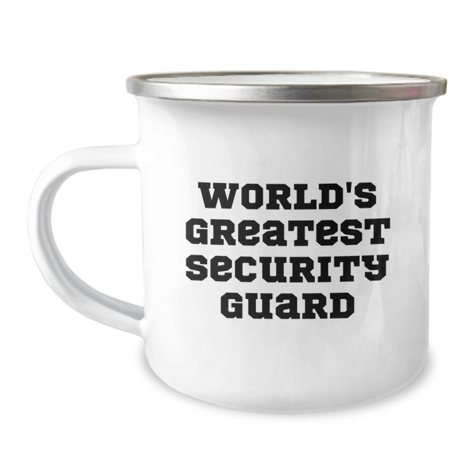 Funny World's Greatest Security Guard Gifts from Friends for Men Camping Mug - Image 1
