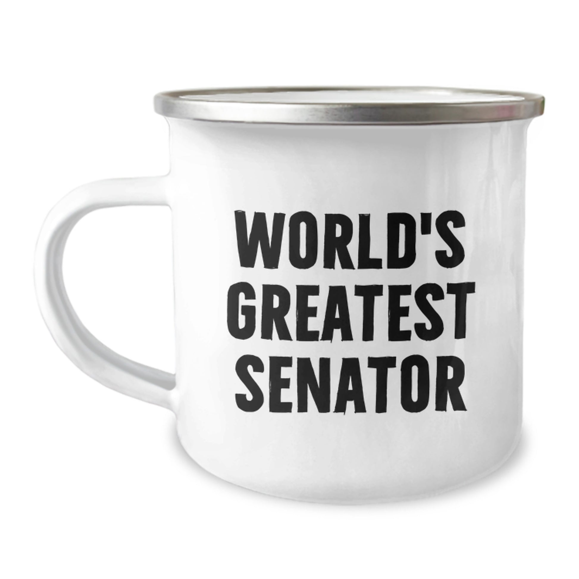 Senator Gifts - Funny World's Greatest Senator Camping Mug for Senator Friends and Family on Valentine's - Image 1