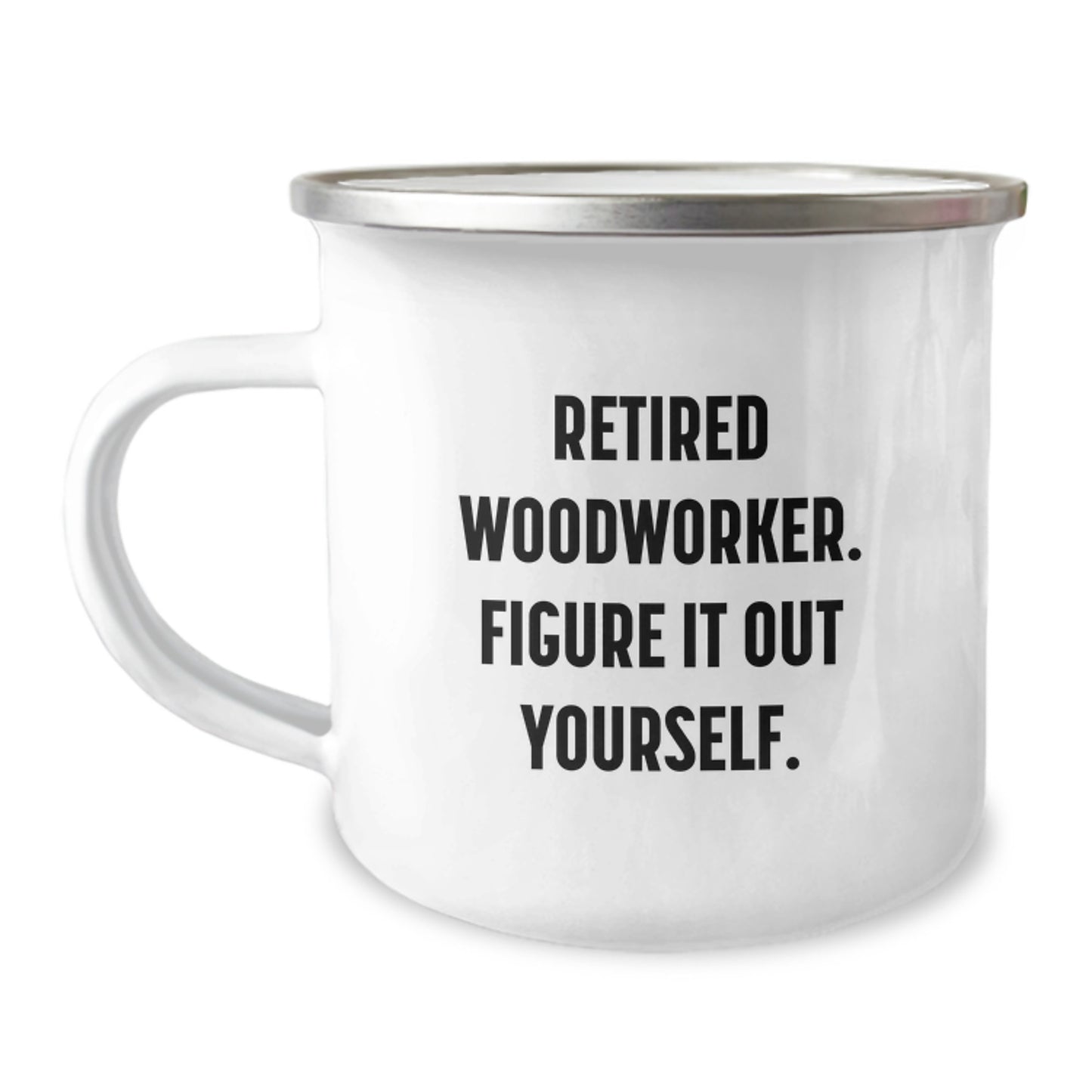 Funny Woodworker Gifts from Friends, Retirement Woodworker Camping Mug for Men, Graduation Unique Gifts for Dad - Image 1
