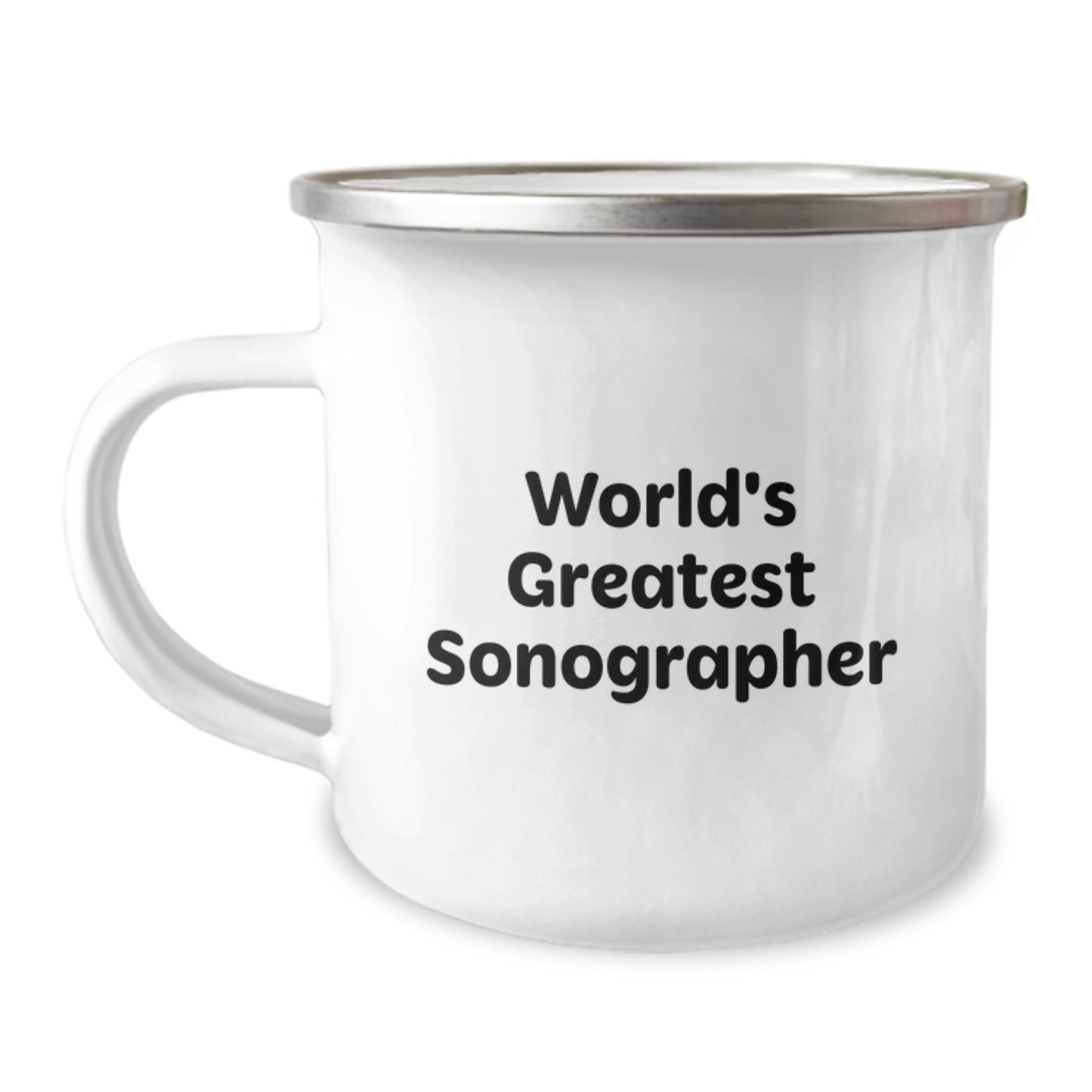 Funny Sonographer Gifts from Friends and Family - Camping Mug for Men and Women - Inspirational Quote 'World's Greatest Sonographer' for Christmas Unique Gifts - Image 1