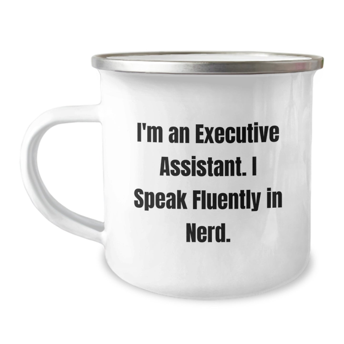 Funny Gifts from Friends to Executive Assistants, 'I Speak Fluently In genius' Christmas Unique Mugs for Men Women Coworkers - Image 1