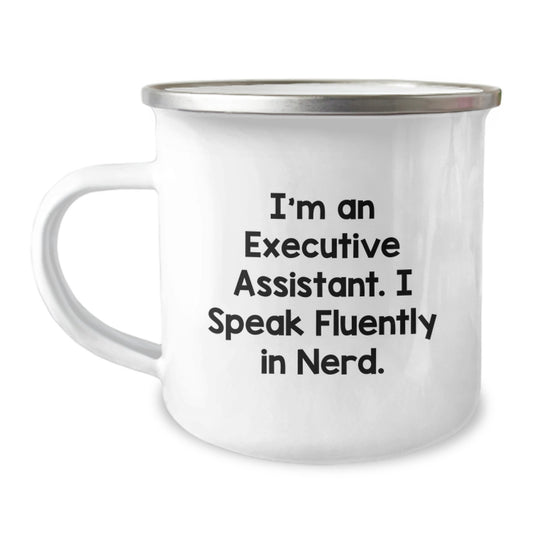Funny Executive Assistant Gift Ideas for Men, Unique Christmas Unique Gifts from Friends to Executive Assistants Who Speak Fluently in genius - Image 1