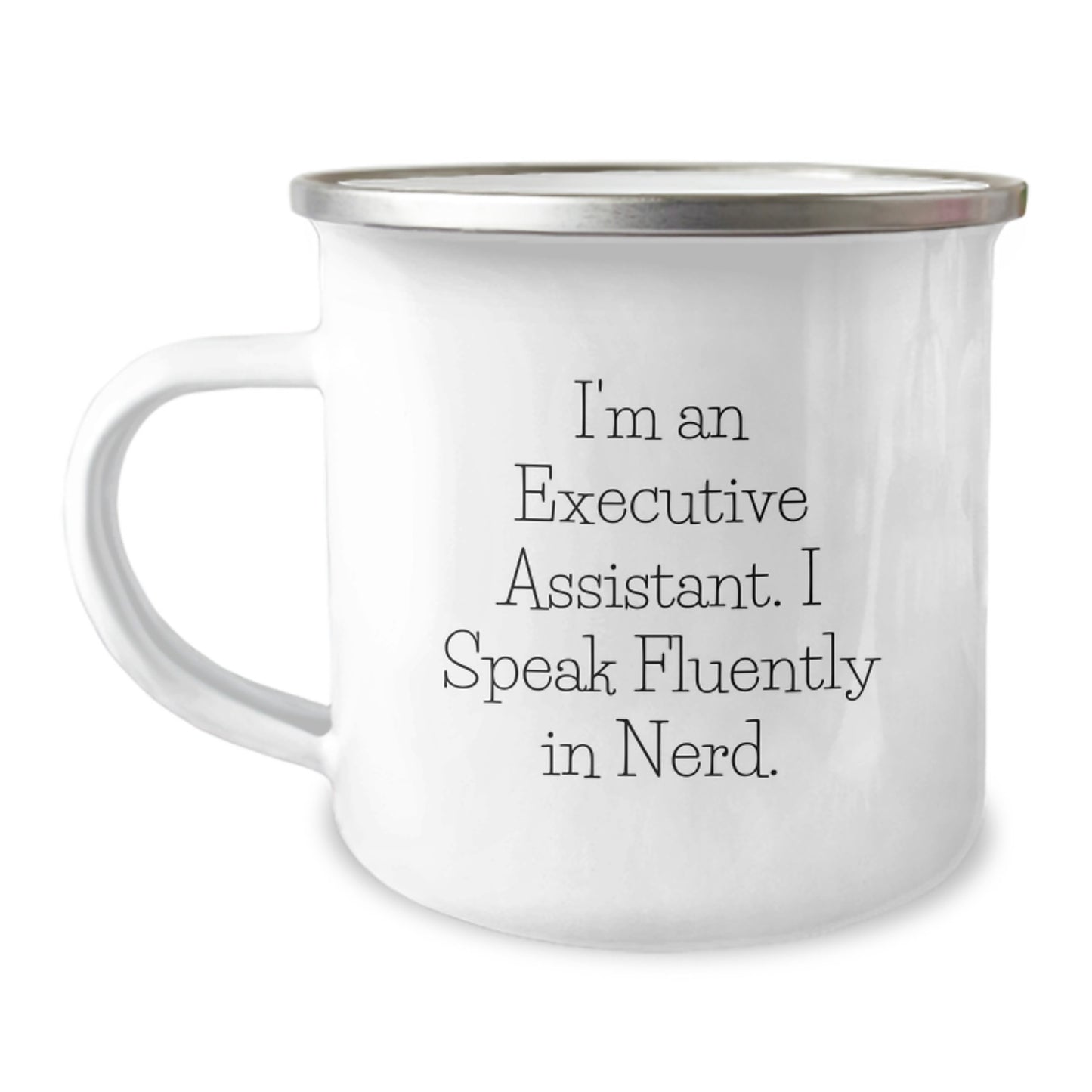 Executive Assistant Gifts from Friends and Family - Funny Camping Mug for Men and Women, genius Quote, Perfect Christmas Unique Gifts - Image 1