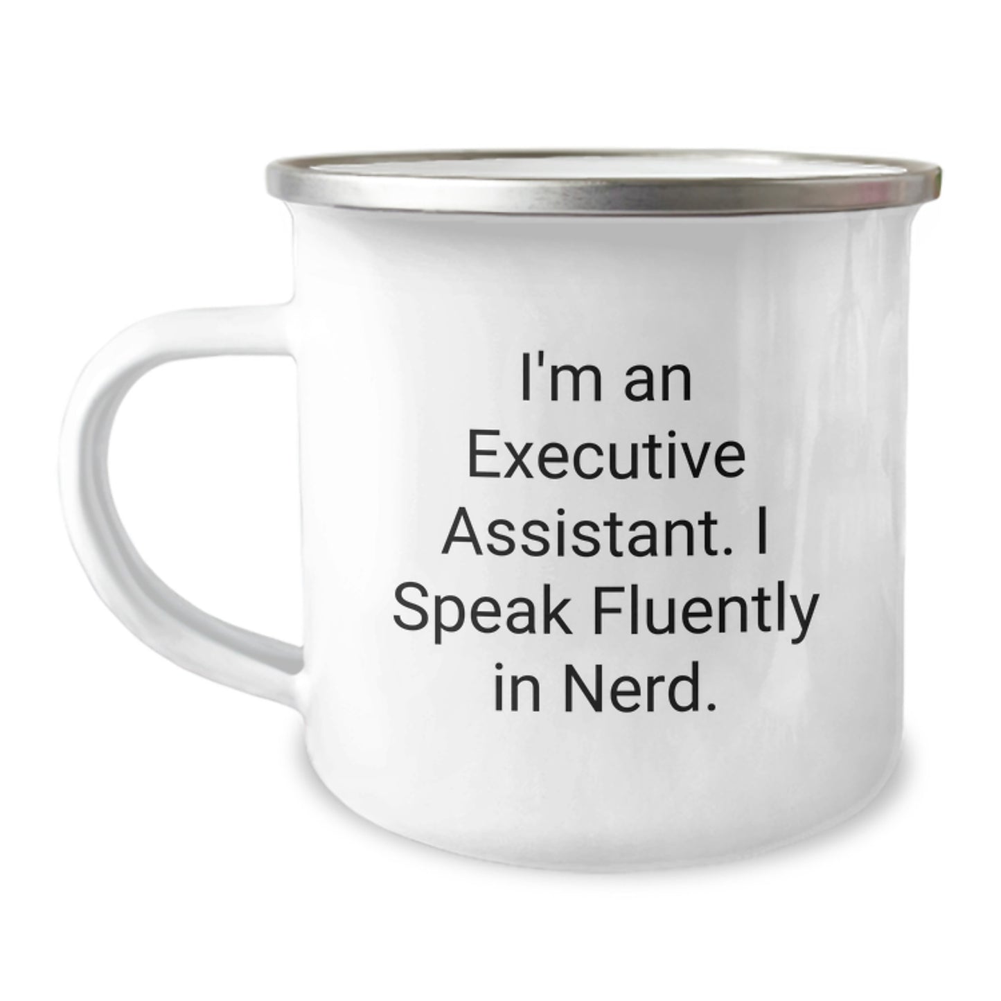 Funny Gifts from Executive Assistant Friends - I'm an Executive Assistant. I Speak Fluently In genius. Christmas Unique Gifts for Executive Assistant Women - Image 1