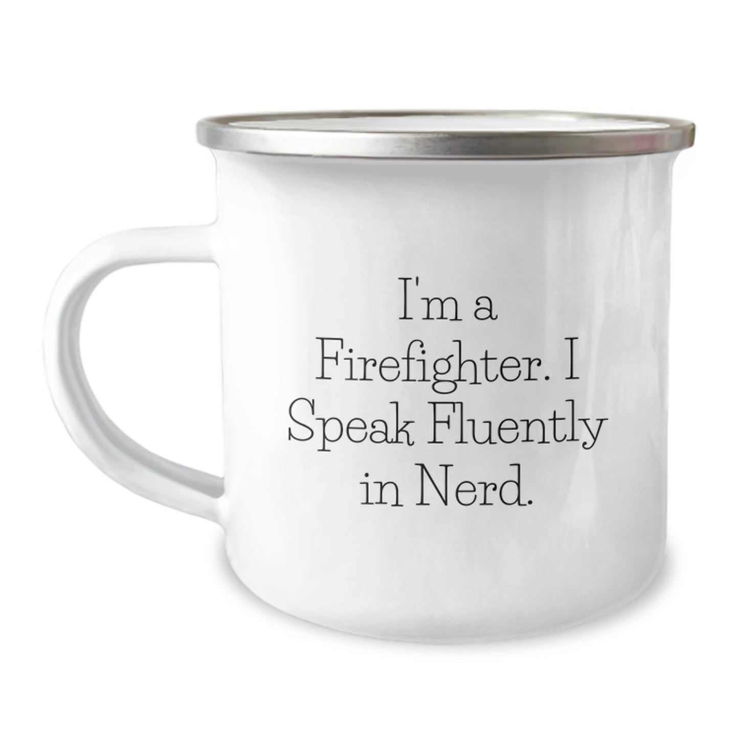 Funny Firefighter Gifts from Friends for Men Funny I'm A Firefighter I Speak Fluently In genius. Christmas Unique Gifts - Image 1