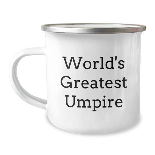 Funny Umpire Gifts from Friends for Husband Men Valentine's Unique Gifts World's Greatest Umpire Stainless Steel Camping Mug - Image 1