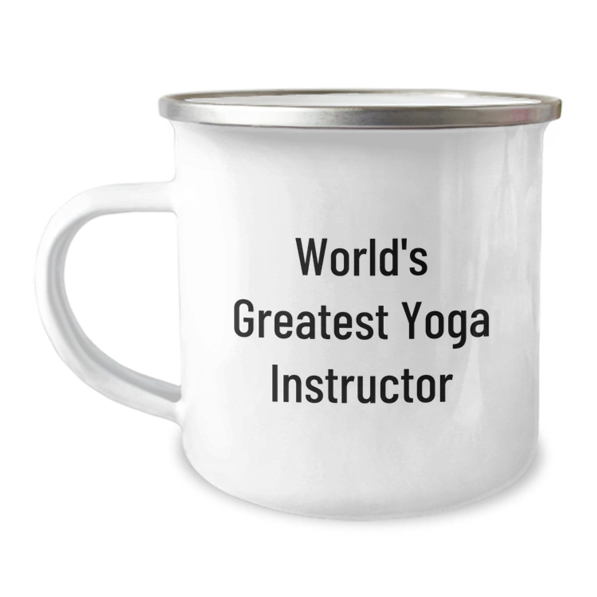 Funny Gifts from Friends for Yoga Instructor - World's Greatest Yoga Instructor Camping Mug, Perfect for Yoga Enthusiasts - Unique Christmas Unique Gifts for Men - Image 1