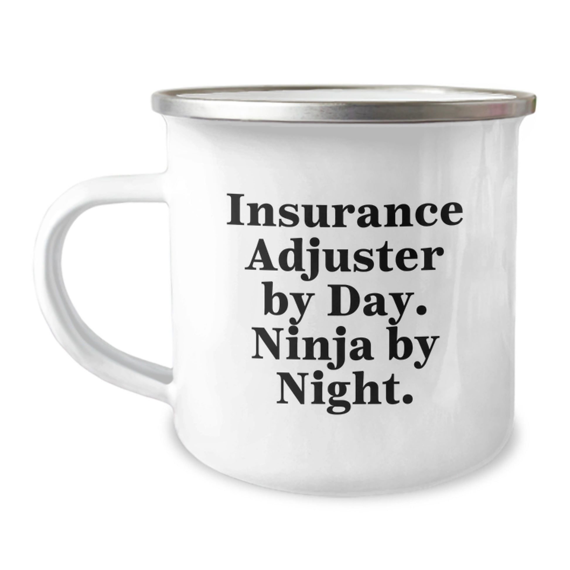 Insurance Adjuster Ninja Gifts from Family - Unique Graduation Camping Mugs for Insurance Adjuster By Day, Ninja By Night., Funny Quote - Image 1