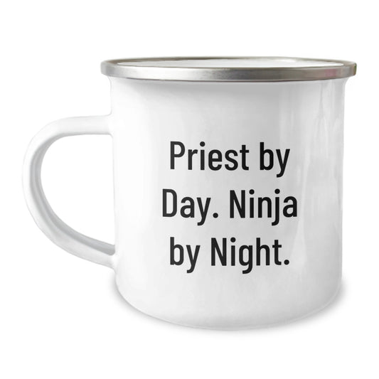 Priest By Day Funny Camping Mug for Men Gifts from Friends - Perfect Graduation Unique Gifts for Priest - Image 1