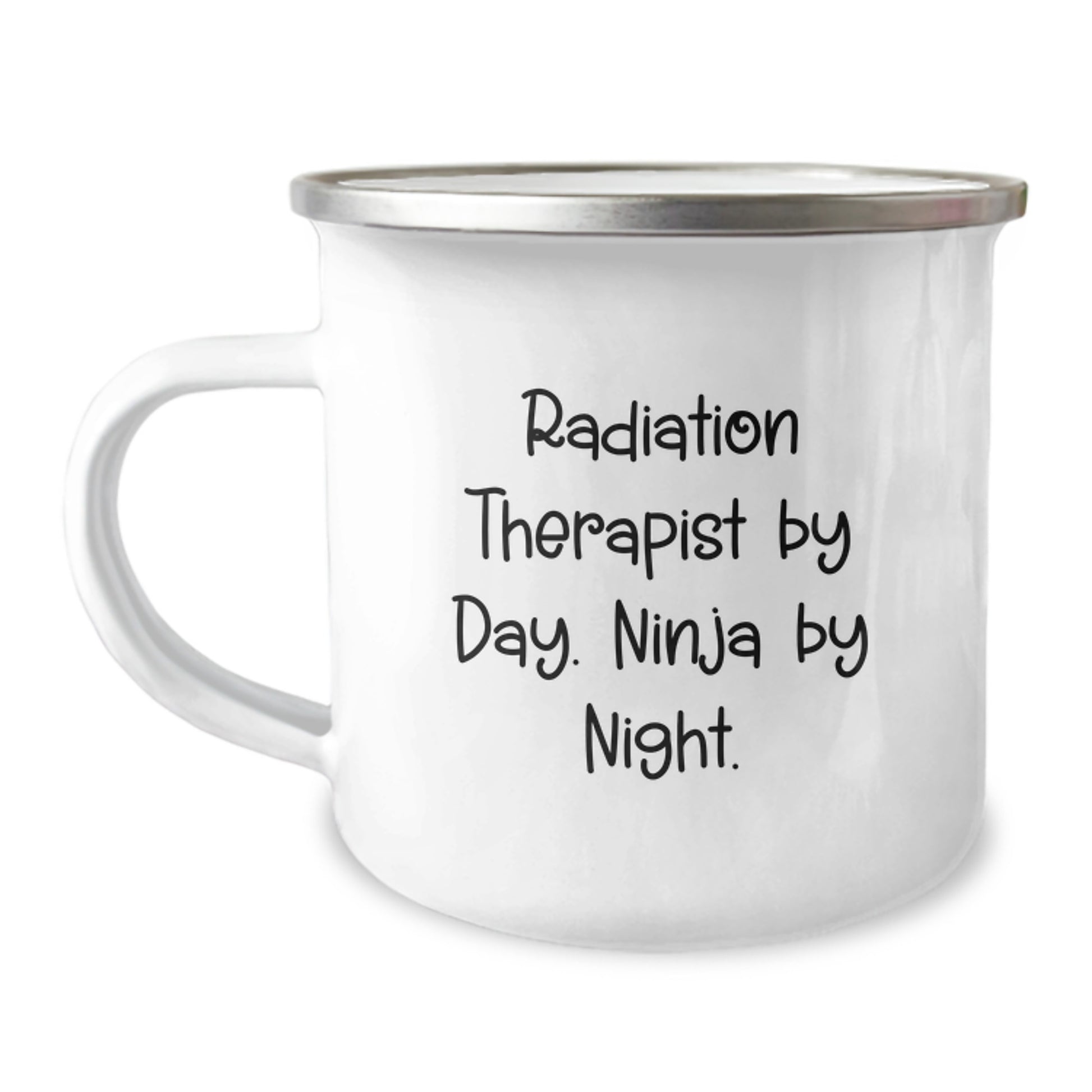 Funny Radiation Therapist Gifts for Men, Women, Friends, Coworkers, Family - Radiation Therapist By Day. Ninja By Night. Camping Mug, Perfect for Graduation Unique Gifts - Image 1