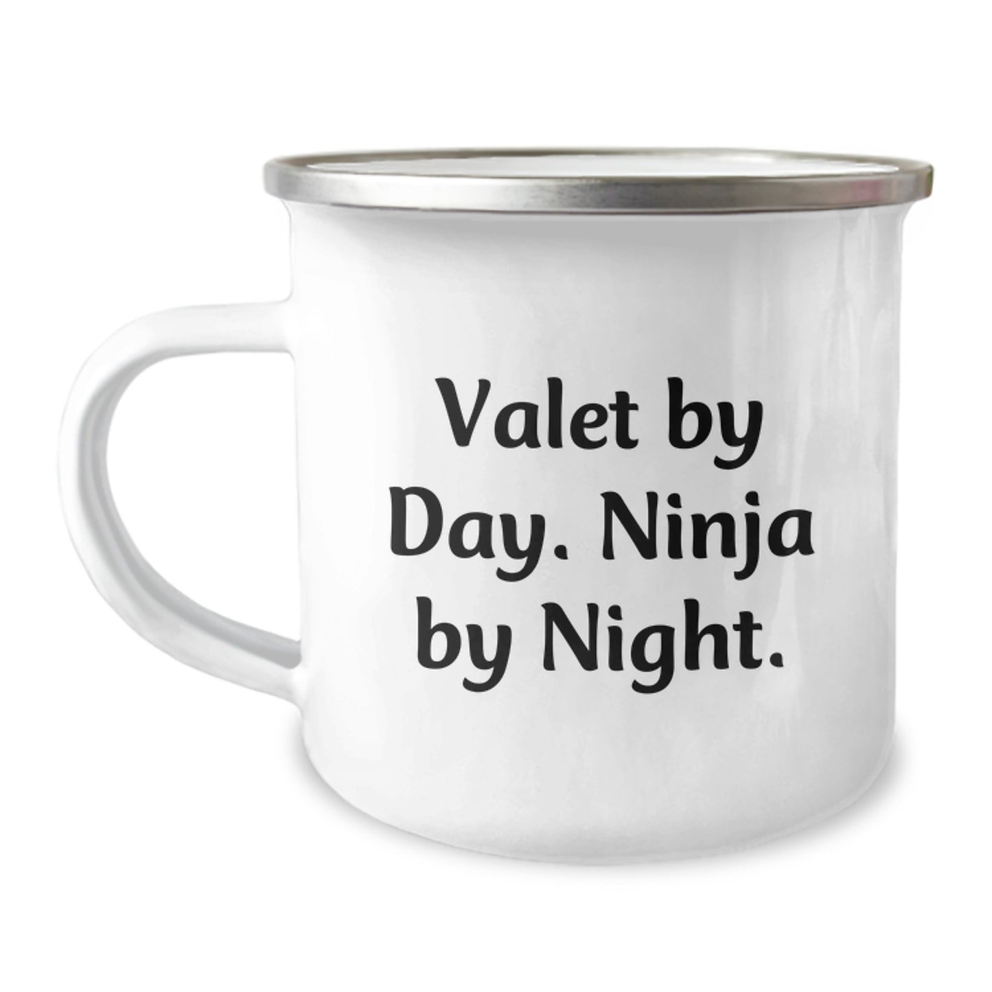 Valet By Day Ninja By Night Funny Camping Mug Christmas Unique Gifts for Valet Men from Family - Image 1