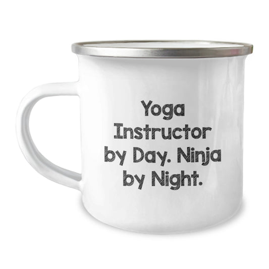Funny Yoga Instructor Gifts by Yoga Instructors, Valentine's Unique Camping Mugs for Yoga Instructors, Funny Quote about Yoga Instructors - Image 1