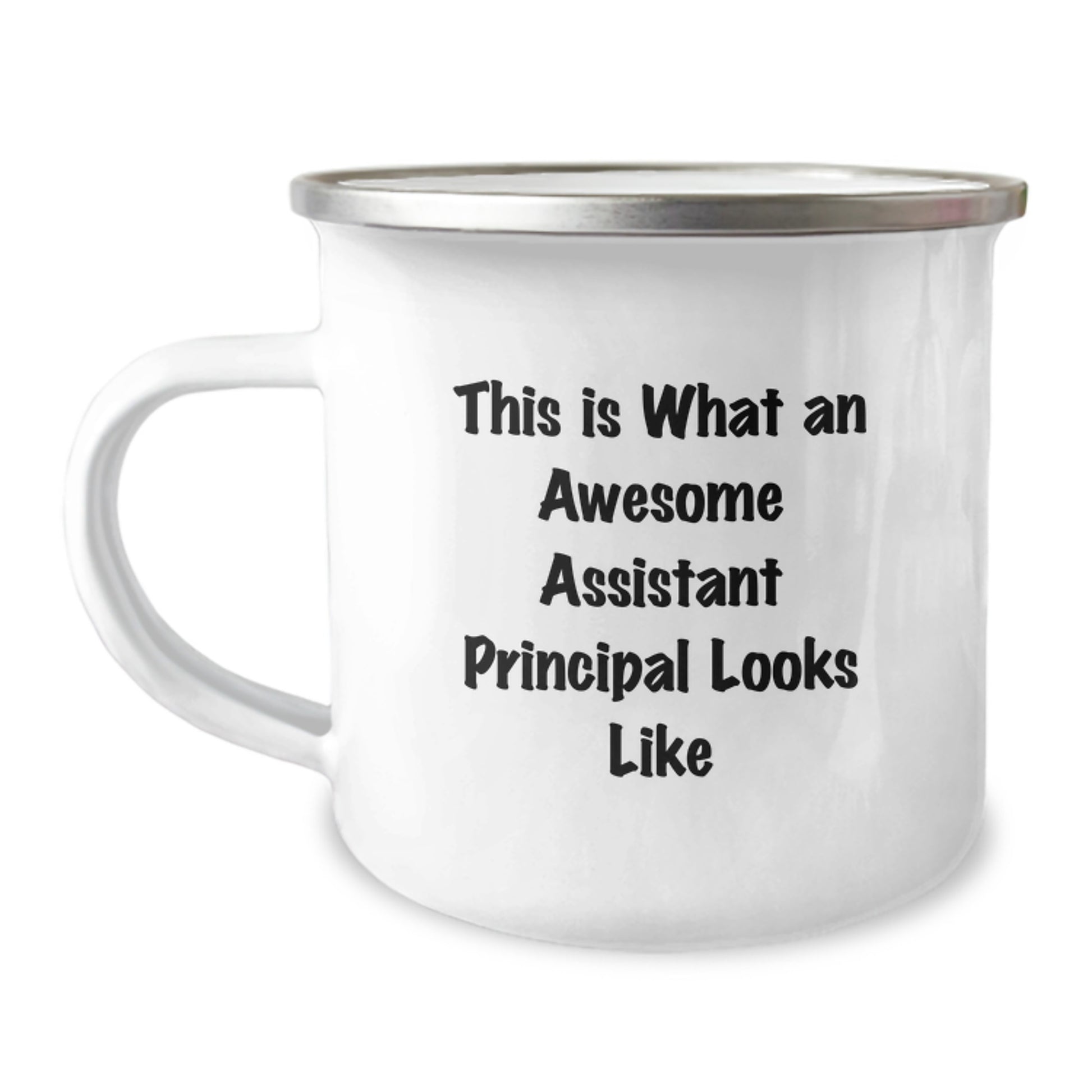 Funny Assistant Principal Gifts for Men Friends - Christmas Unique Gifts from Family, This Is What An Awesome Assistant Principal Looks Like Camping Mug - Image 1