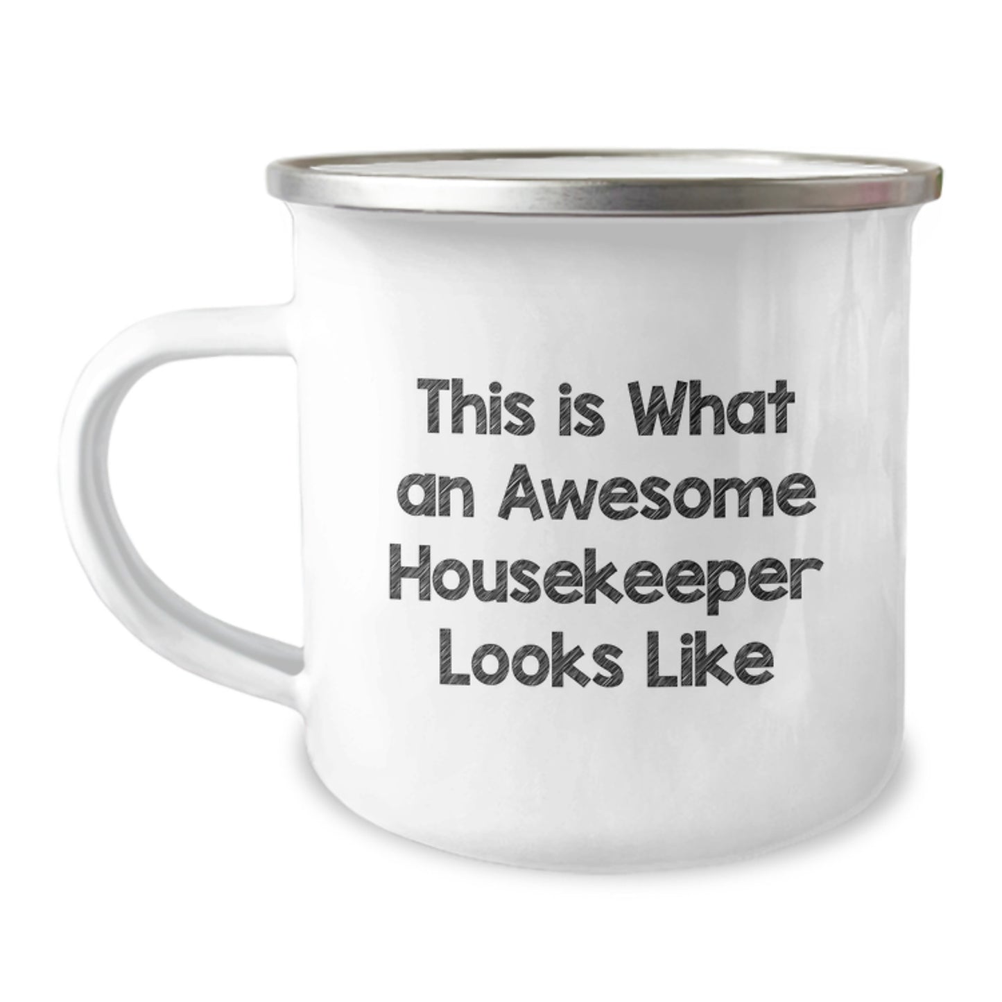 Funny Housekeeper Gifts from Family - This Is What An Awesome Housekeeper Looks Like Camping Mug for Housekeeper Men, Unique Christmas Unique Gifts from Family to Housekeeper - Image 1