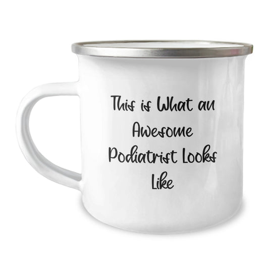 Funny Podiatrist Gifts from Family, Inspirational This Is What An Awesome Podiatrist Looks Like, Camping Mug for Podiatrist, Unique Christmas Unique Gifts for Podiatrist - Image 1