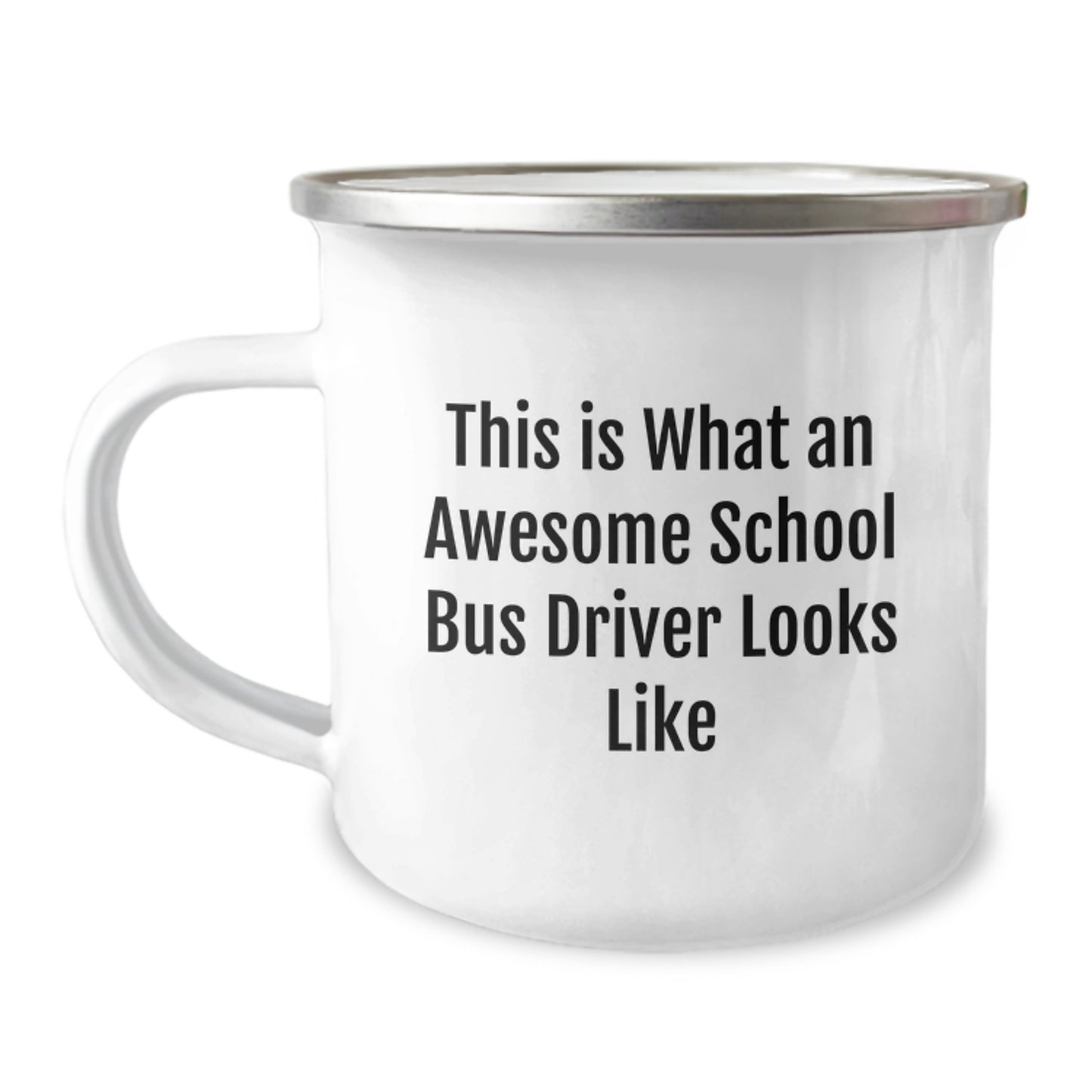 Funny School Bus Driver Gifts from Friends Christmas Unique Mugs, This Is What An Awesome School Bus Driver Looks Like, Camping Mug for School Bus Driver - Image 1