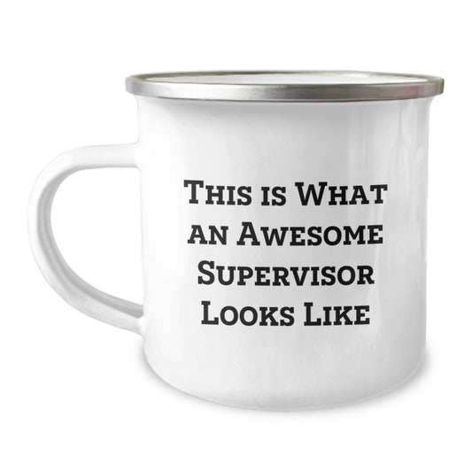 Funny Supervisor Gifts for Men from Family, Cute Camping Mug, Valentine's Unique - Image 1