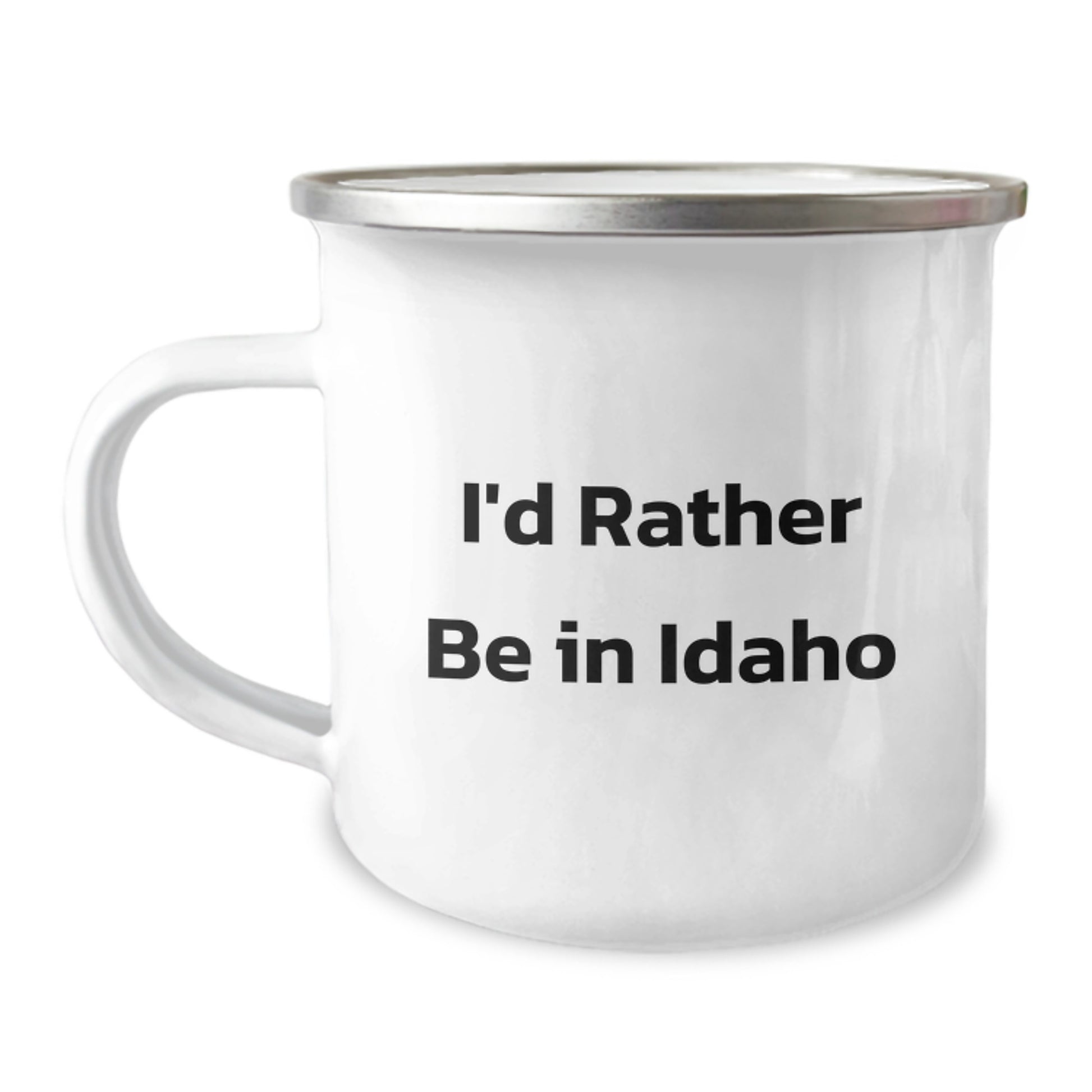 Funny Idaho Gifts from Friends to Family - I'd Rather Be In Idaho Camping Mug for Graduation - Image 1