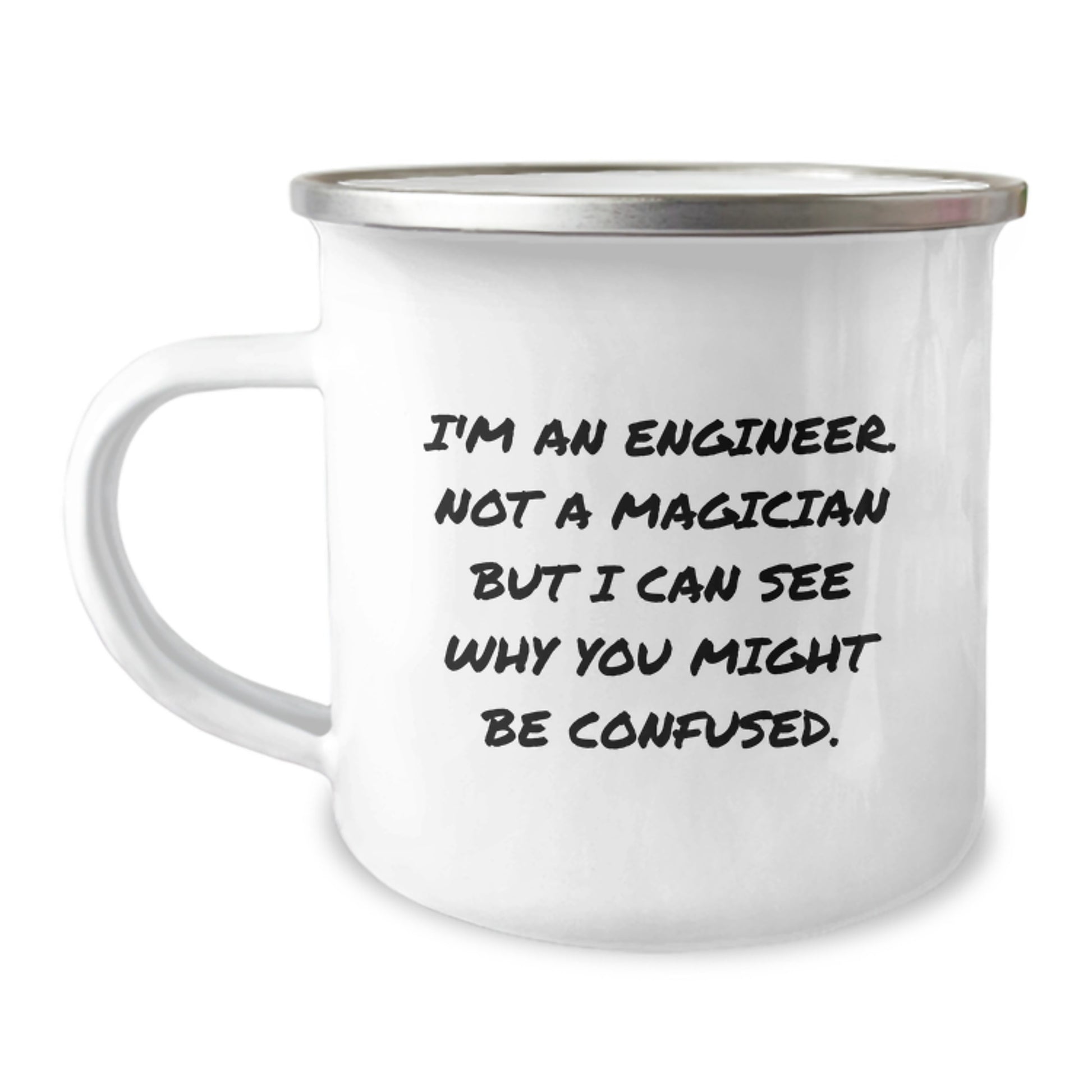 Gifts from Friends for Engineers, Funny Camping Mug, Perfect Birthday Unique Gifts for Him, Men, Coworkers, Friends, Colleagues, Birthday Unique Gifts - Image 1