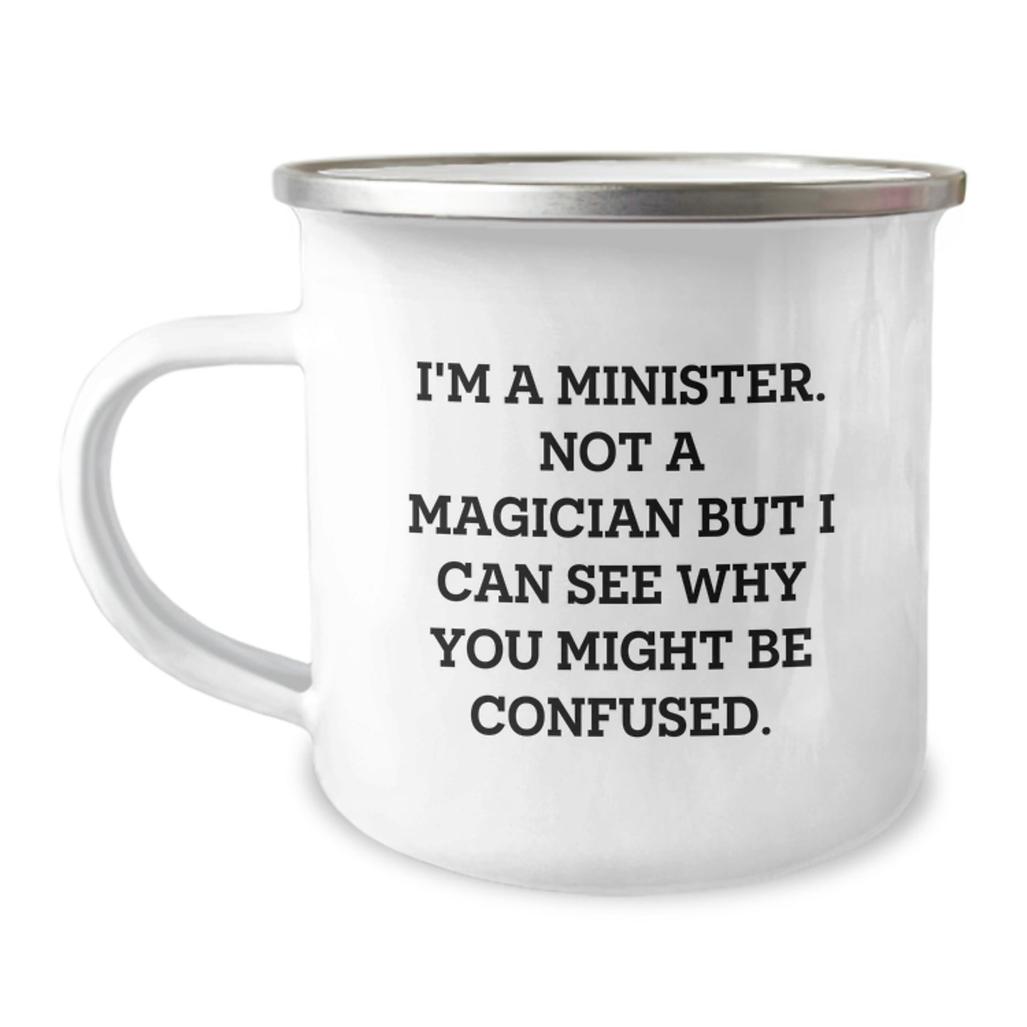 Christmas Unique Gifts for Ministers from Family - Funny Camping Mug for Clergy - Image 1