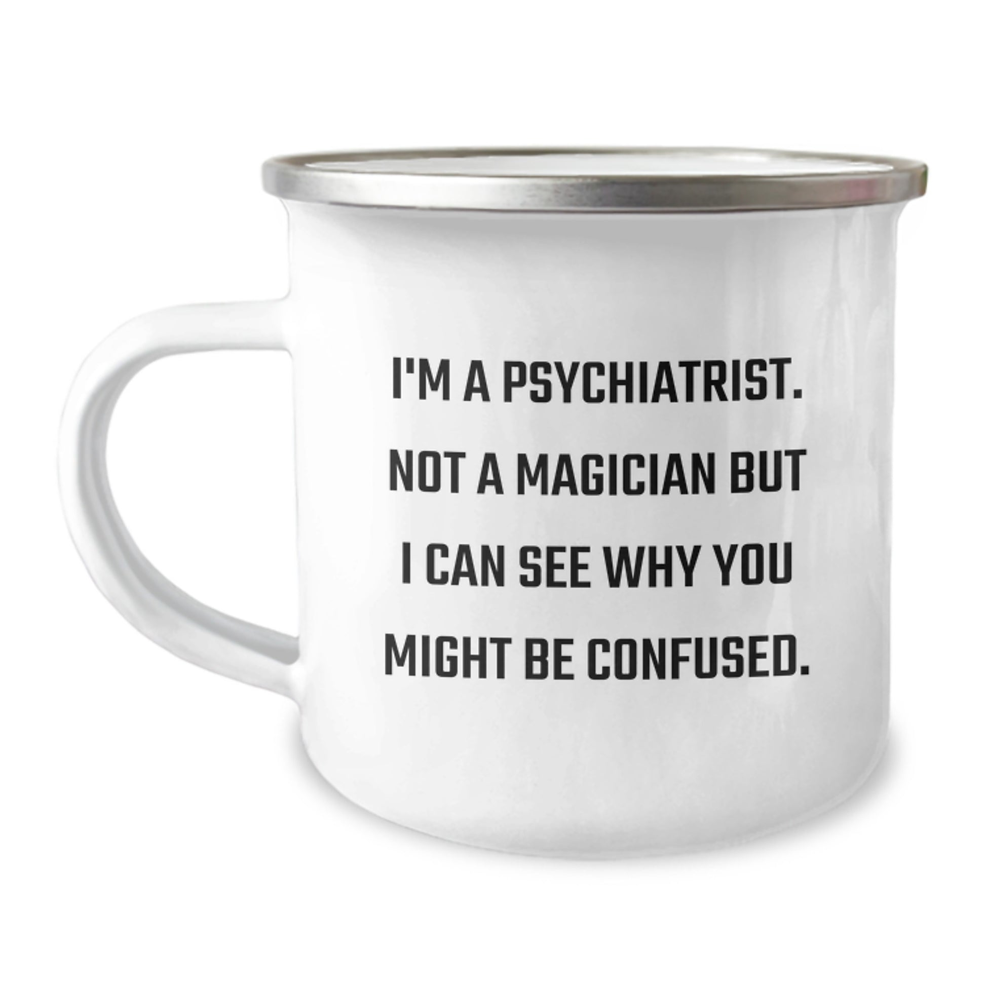 Gifts from Family for a Psychiatrist who loves Camping - Funny Psychiatrist Mug for Birthday - Image 1