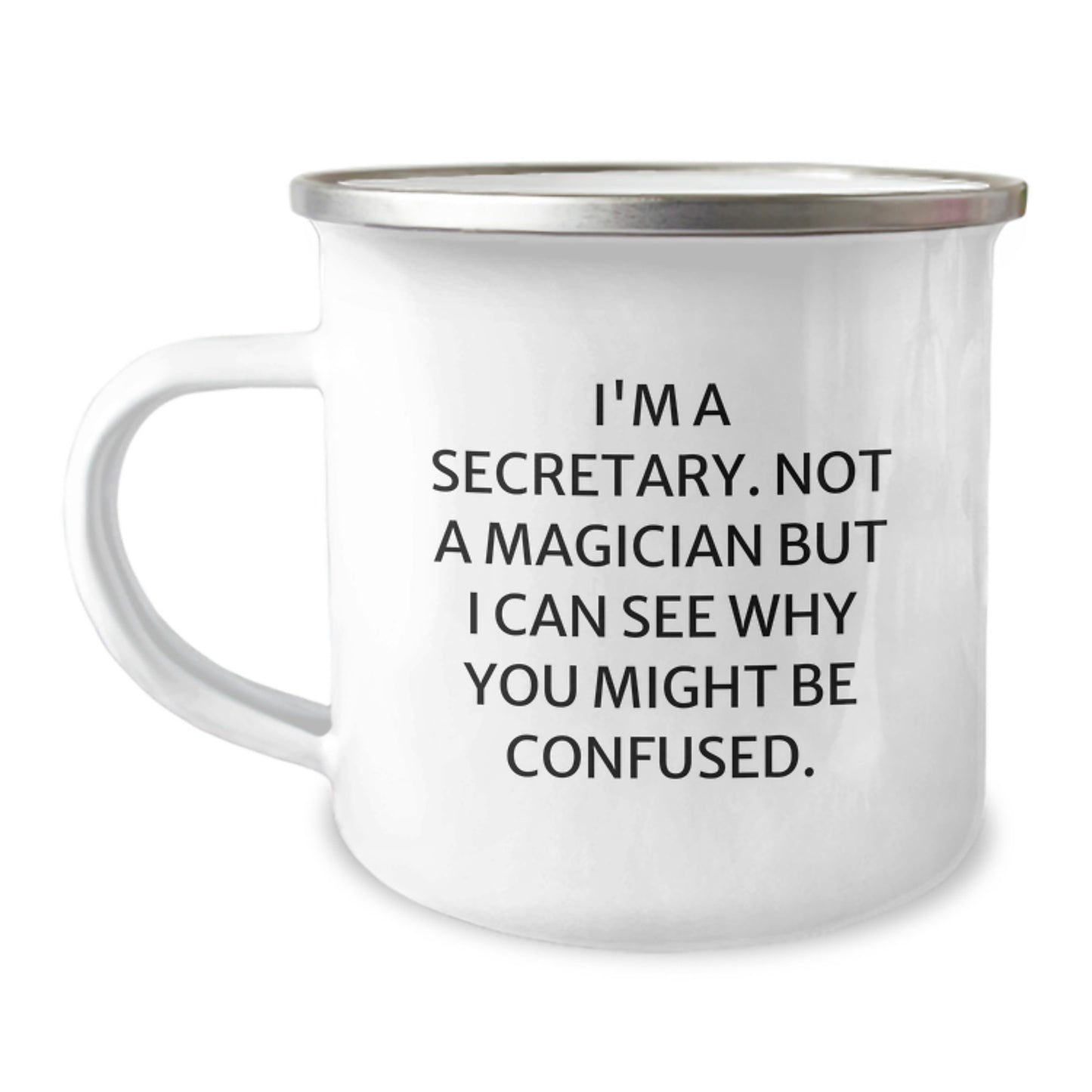 Funny Secretary Camping Mug Gifts from Friends for Birthday Unique Presents - Image 1