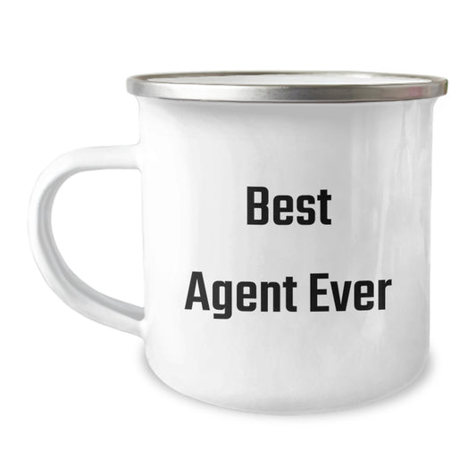 Funny Agent Gifts Best Agent Ever Camping Mug for Birthday, Gifts from Friends, Gifts for Agent - Image 1