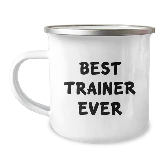 Funny Inspirational Trainer Gifts from Men, Christmas Unique Gifts for Trainer Friends, Best Trainer Ever Stainless Steel Camping Mug - Image 1