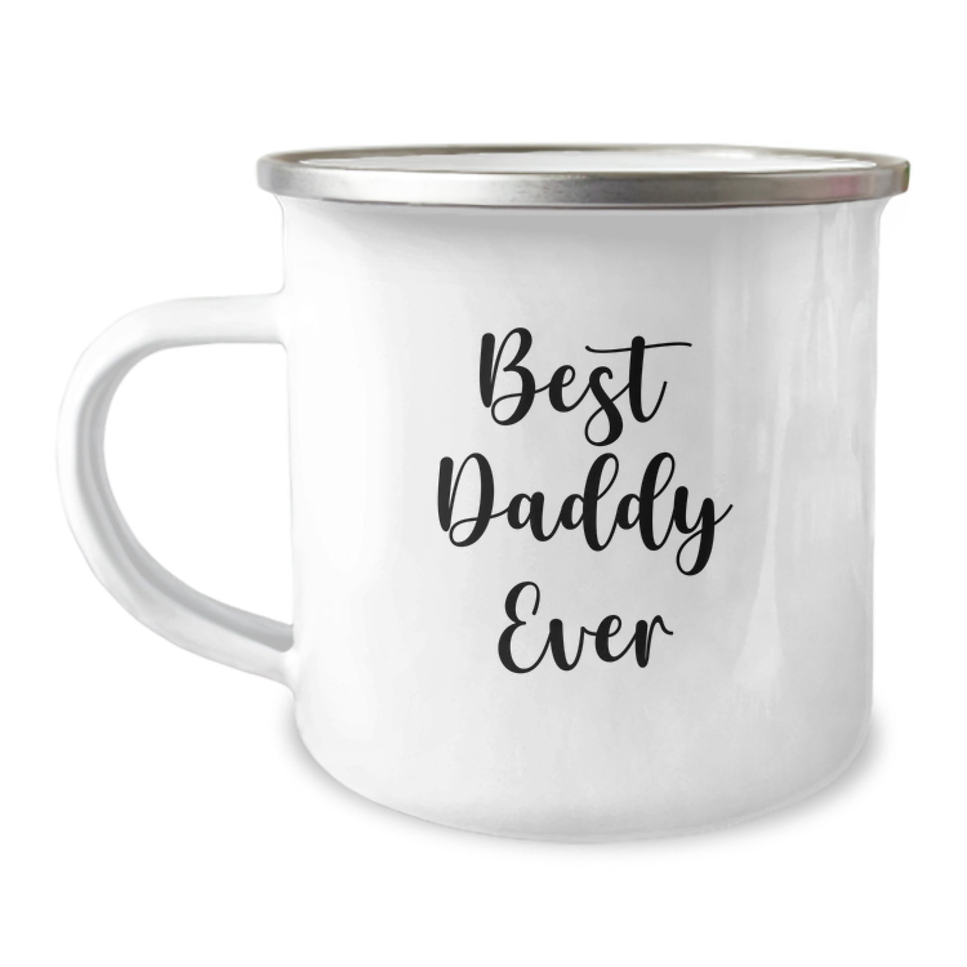 Funny Daddy Gifts, Best Daddy Ever Quote, 12 oz Camping Mug for Him, Birthday Unique Gifts from Men to Daddy - Image 1