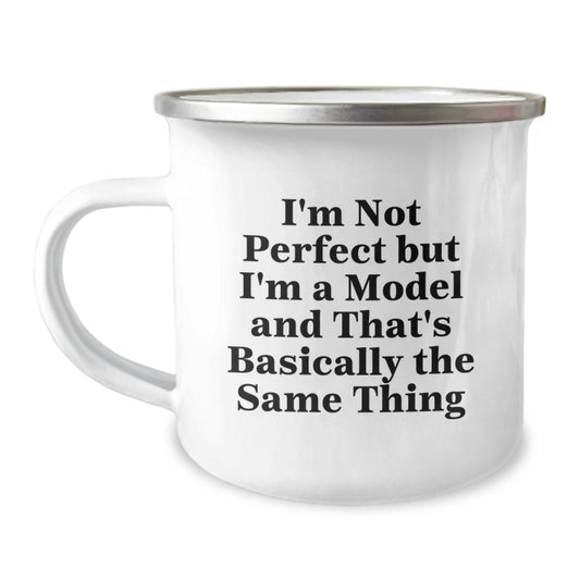 Funny Model Gifts for Birthday, Unique Model Lover Camping Mug, Gifts from Friends to Model Enthusiasts, Perfect for Model Fans - Image 1