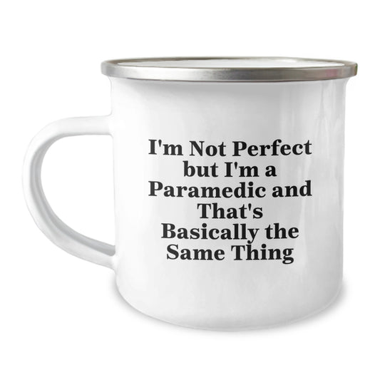 Funny Rescue Worker Gifts for Men, Unique Camping Mug Quote I'm Not Perfect But I'm A Rescue Worker Gifts from Family - Birthday Unique Gifts - Image 1