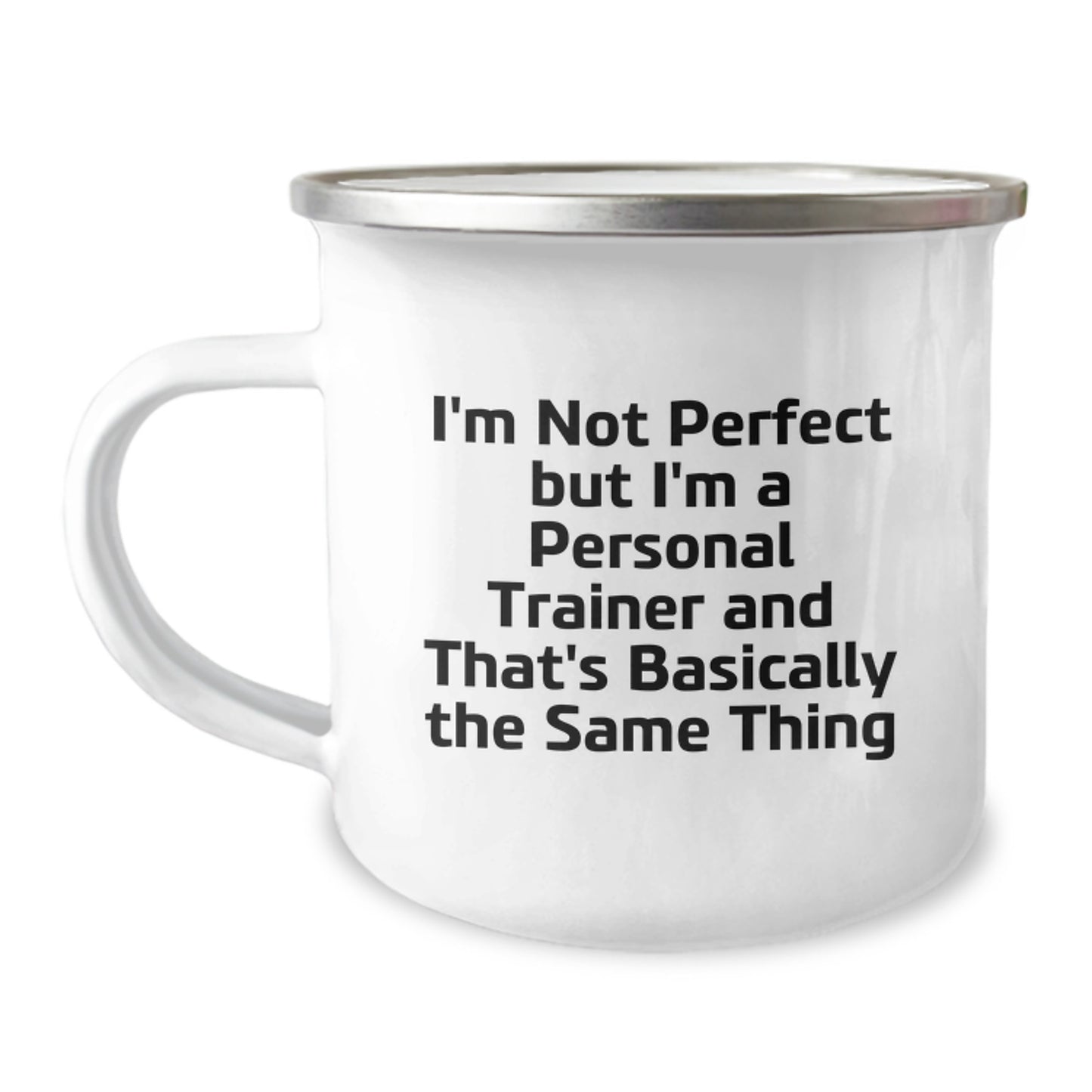 Funny Personal Trainer Gifts from Friends for Birthday Unique Camping Mug - Image 1