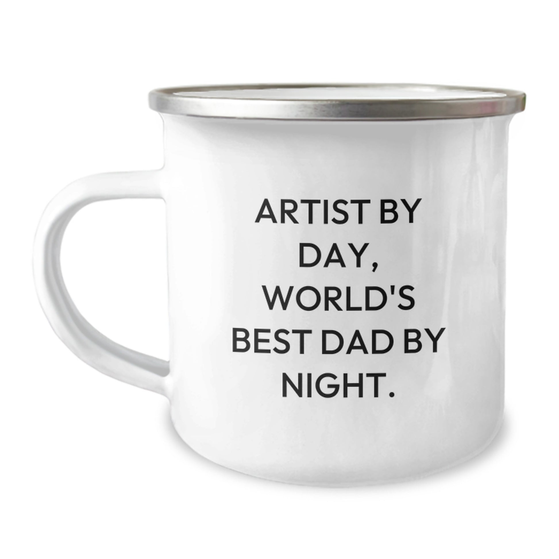 Funny Artist Gifts from Friends for Artist By Day, World's Best Dad By Night - Camping Mug for Birthday Unique Gifts - Image 1