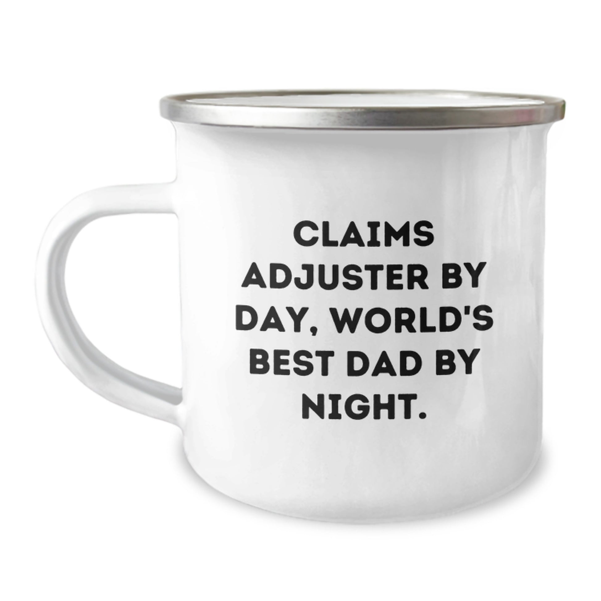 Funny Claims Adjuster Gifts for Men - Camping Mug - Claims Adjuster By Day, World's Best Dad By Night. - Image 1