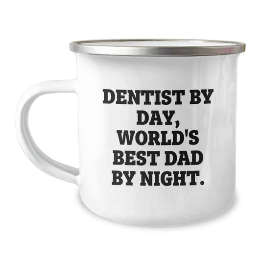 Funny Dentist Gifts for Christmas Unique Presents from Dad to Family Members World's Best Dad Mug - Image 1
