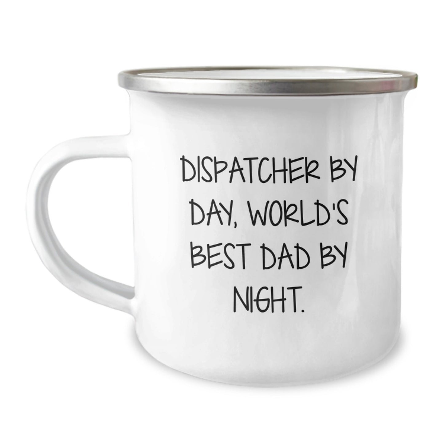 Funny Dispatcher Gifts for Him - Unique Camping Mug for Dispatchers, World's Best Dad By Night, Perfect Christmas Unique Gifts from Men - Image 1