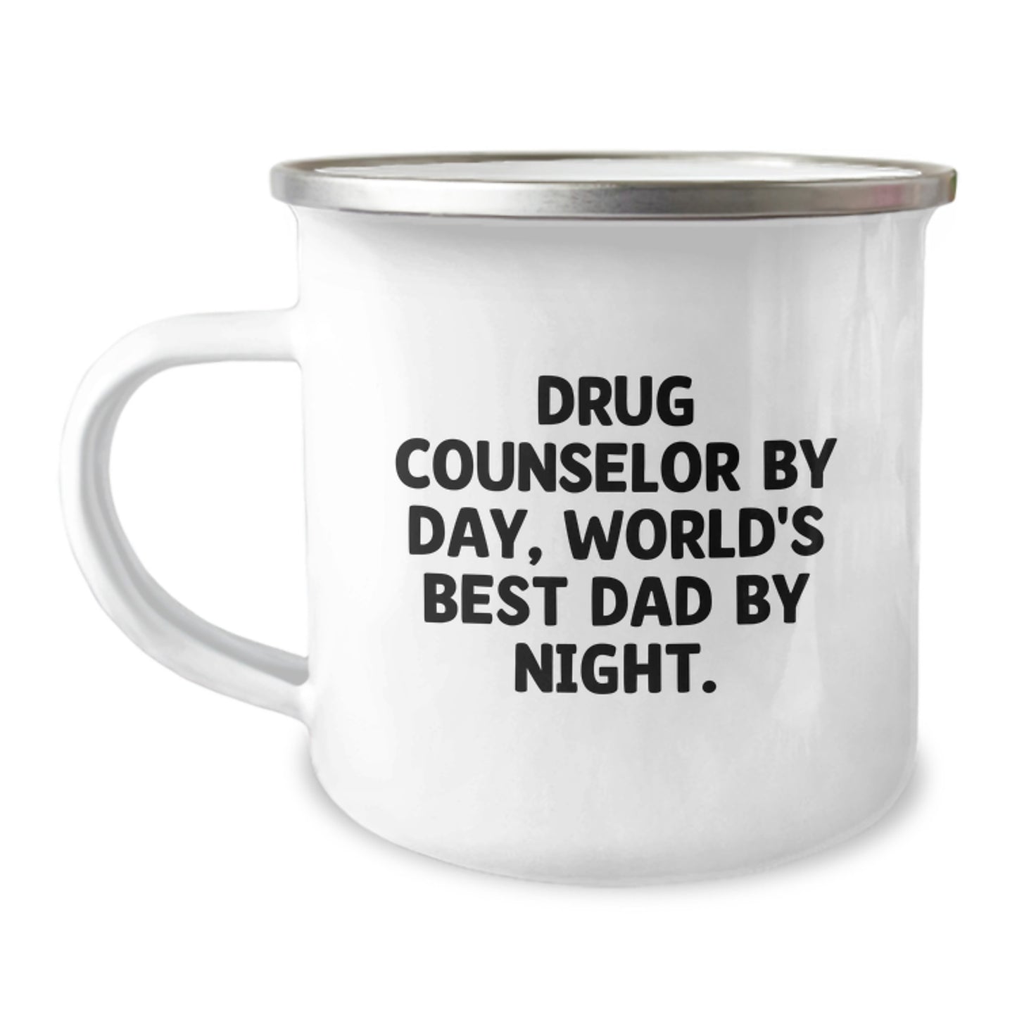 Funny Drug Counselor Gifts from Men to Family Members - Drug Counselor By Day Camping Mug, World's Best Dad at Night Christmas Unique Gifts - Image 1