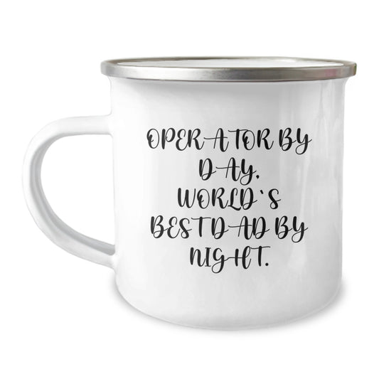 Funny Operator Camping Mug Gifts for Operator Men Birthday Unique Ideas from Friends and Family - Image 1