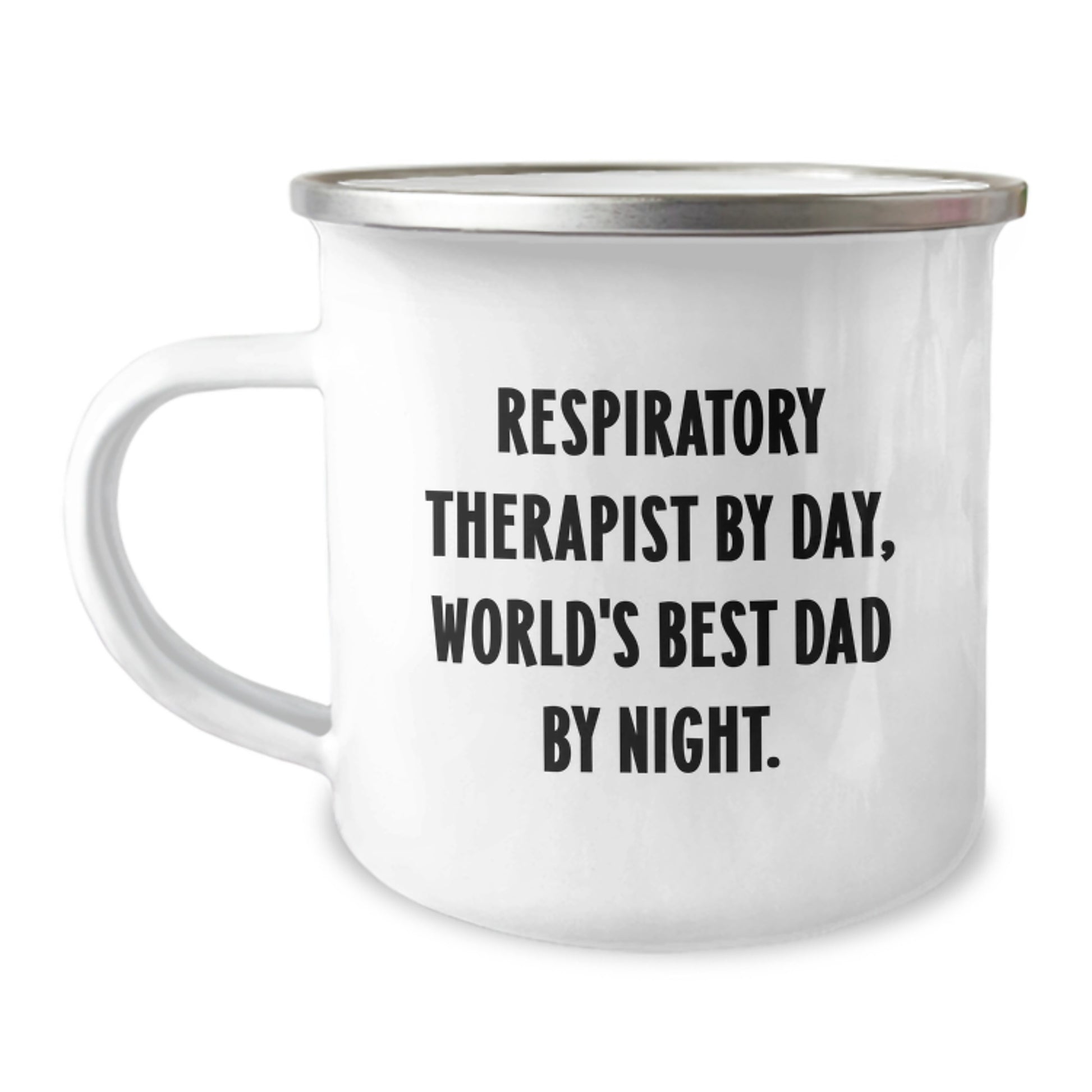 Funny Respiratory Therapist Gifts for Men, Christmas Unique Mugs for Camping Lovers by Day, World's Best Dad by Night - Image 1