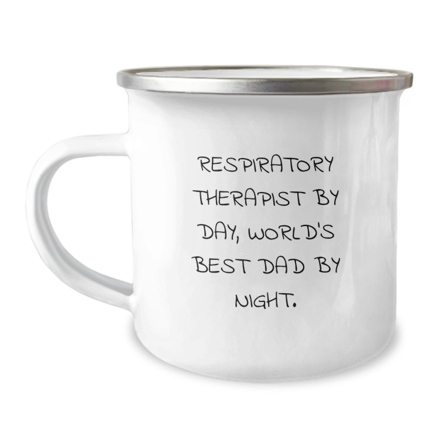 Funny Respiratory Therapist Gifts from Men to World's Best Dad, Perfect Camping Mug for Respiratory Therapist By Day, Christmas Unique Gifts - Image 1