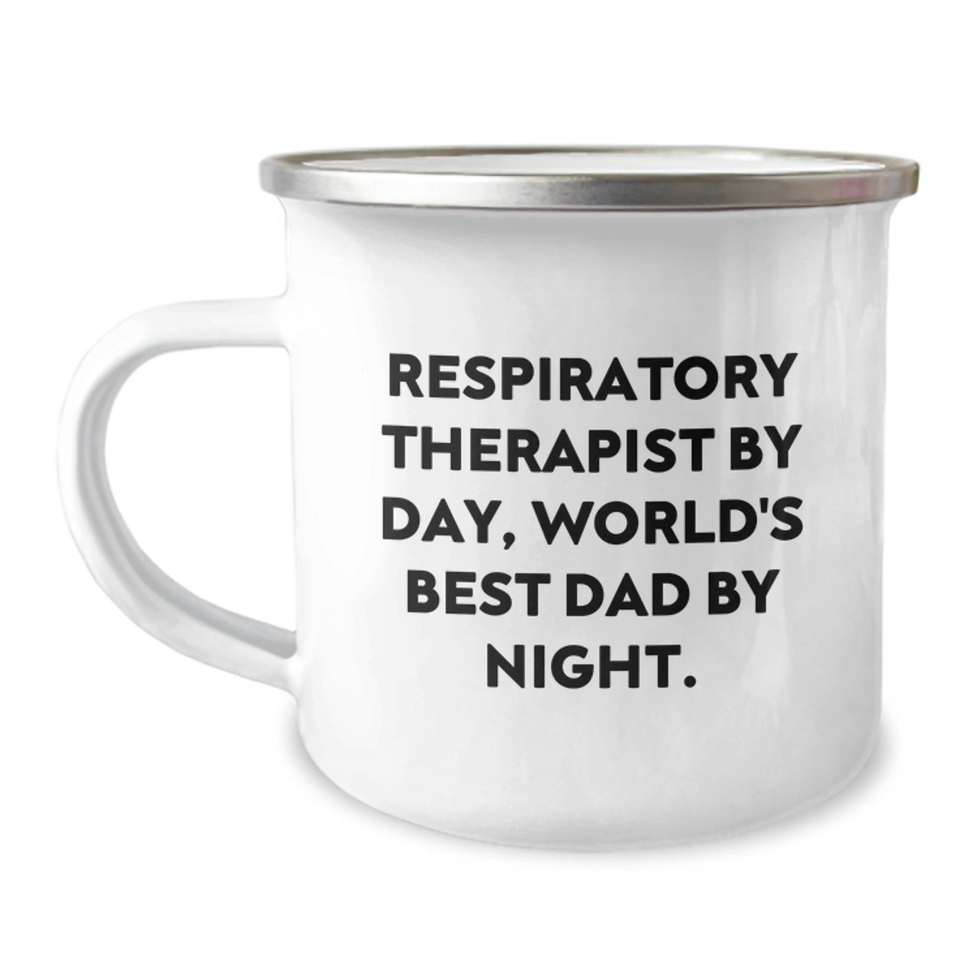 Funny Respiratory Therapist Gifts for Men from the World's Best Dad By Night - Camping Mug - Image 1