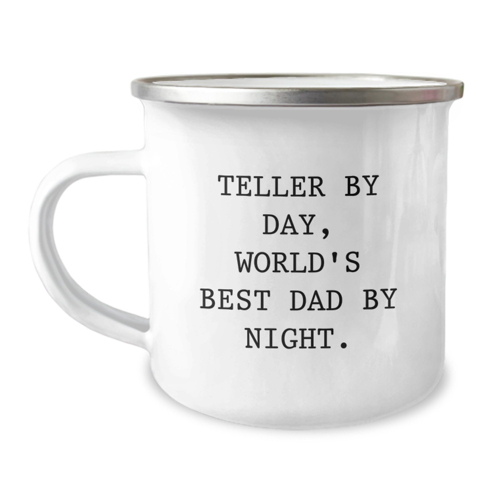 Funny Teller Gifts for Men, Teller By Day World's Best Dad By Night Camping Mug, Christmas Unique Presents from Dad - Image 1
