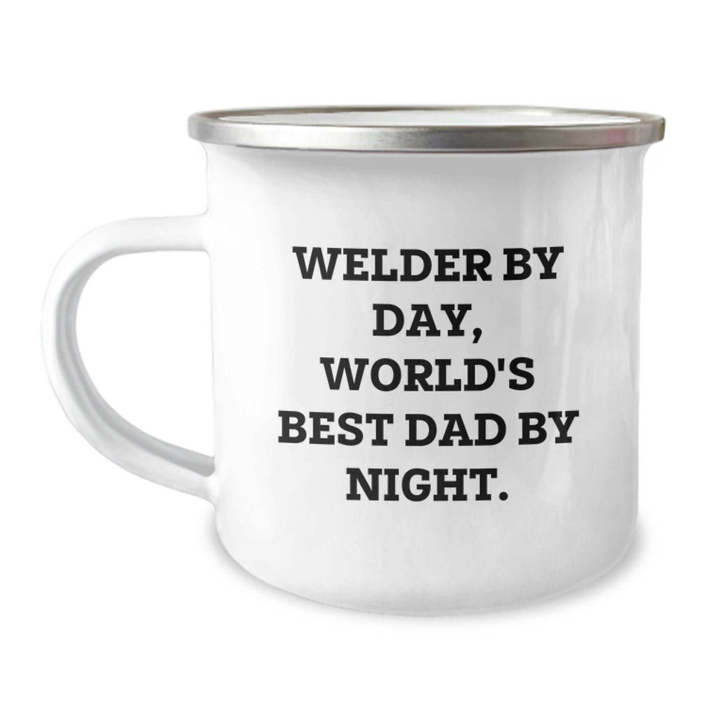 Funny Welder By Day Gifts from Men, Unique Camping Mug for Welder Dad, Perfect for Mother's Day Unique Gifts - Image 1