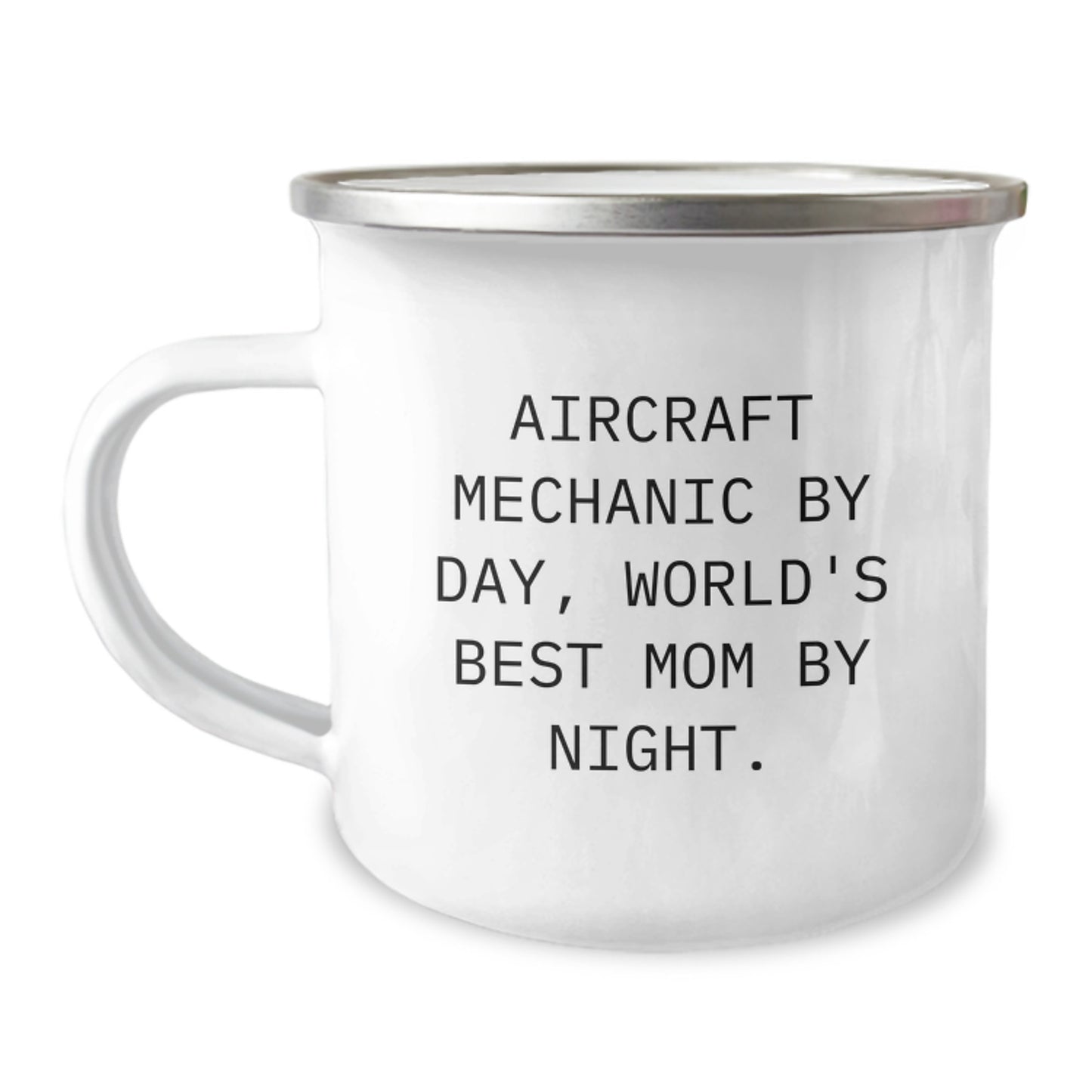 Aircraft Mechanic Gifts for Men, Funny Camping Mug, Gifts from Mom to Her World's Best Son on Graduation Day - Image 1