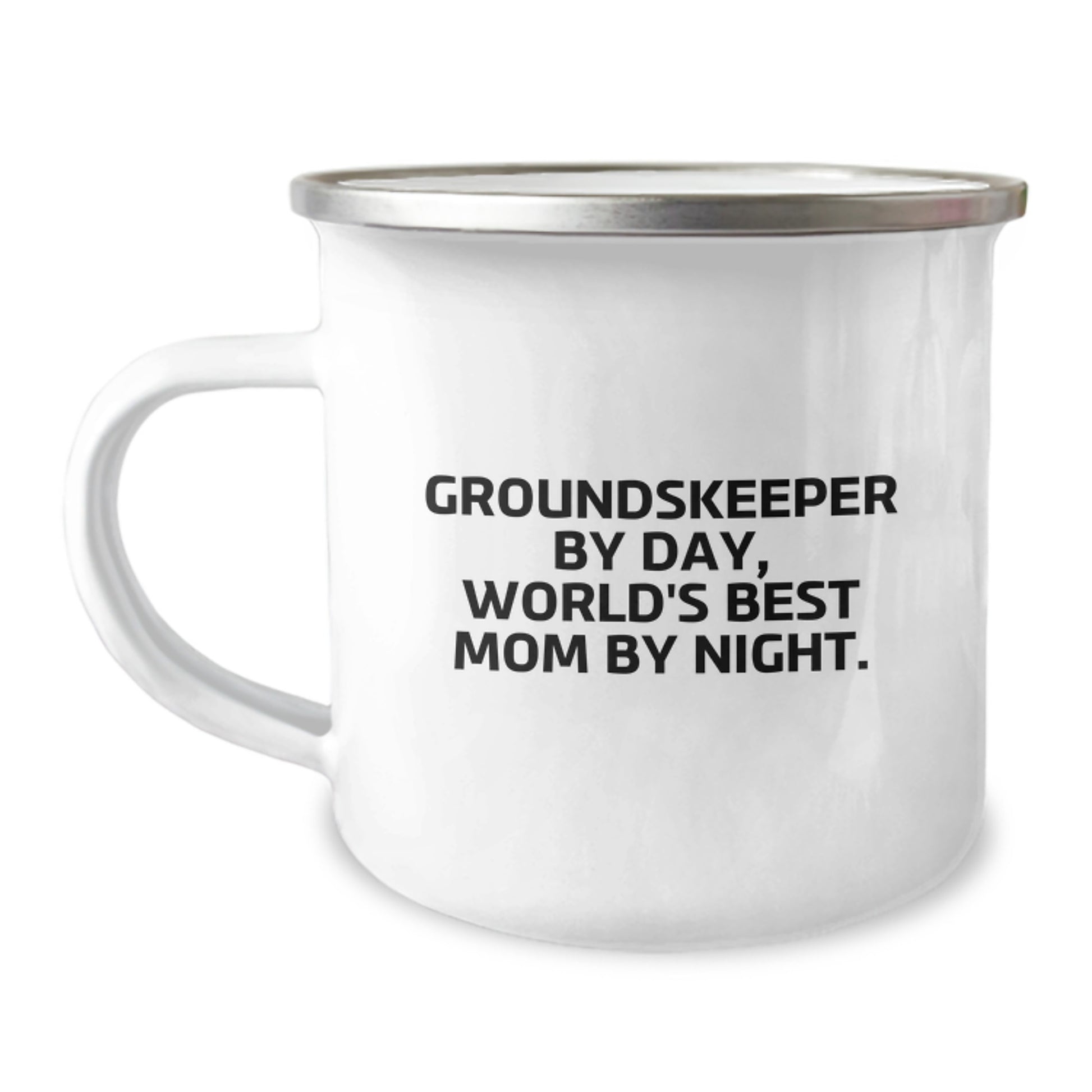 Funny groundskeeper Gifts from Friends for groundskeeper - Camping Mug - A Perfect groundskeeper By Day, World's Best Mom By Night. Christmas Unique Gift - Image 1
