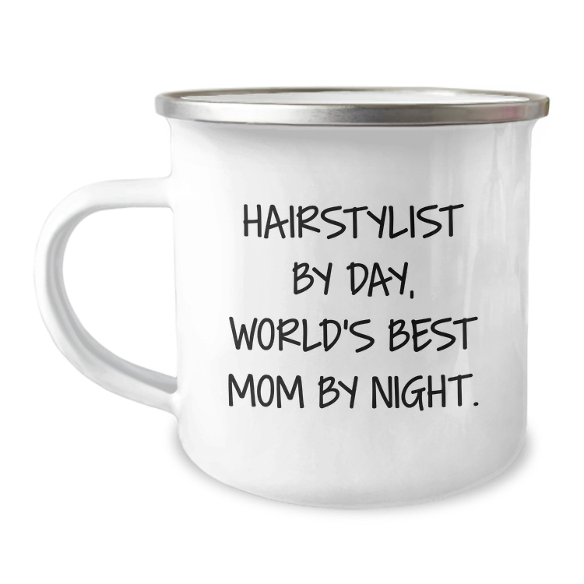 Hairstylist Gifts from Mom, Funny Camping Mug for World's Best Mom By Night, Graduation Unique Gifts for Hairstylist - Image 1