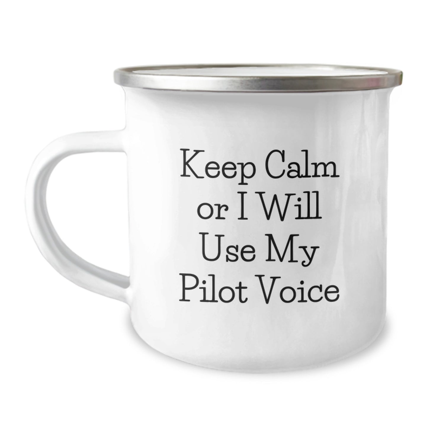 Funny Pilot Gifts for Mom - Keep Calm Or I Will Use My Pilot Voice Mother's Day Unique Gifts from Family - Image 1